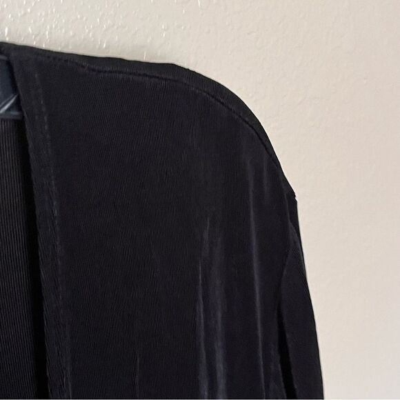 Chico's Travelers Black Tie Front Long Sleeve Cardigan Jacket Size 3 or X Large - Picture 5 of 7